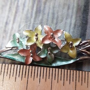 Vintage enameled brooch